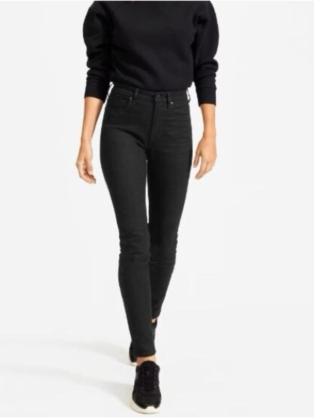 Everlane High-Rise Skinny Jeans – Black | Size 27 | Like New